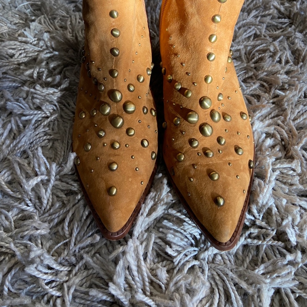 Brown Studded Boots